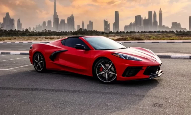 Chevrolet Corvette C8 Stingray Convertible 2022 (Red) 