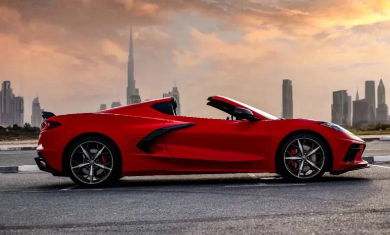 Chevrolet Corvette C8 Stingray Convertible 2022 (Red) 